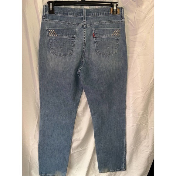Levi's 512 Perfectly Slimming High Rise‎ Women’s Straight Leg Jeans - SZ 14 - Picture 3 of 10